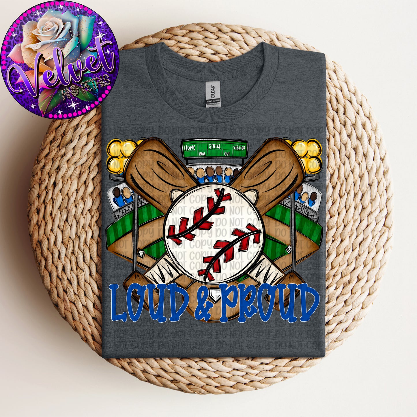 Loud & Proud Baseball Blue
