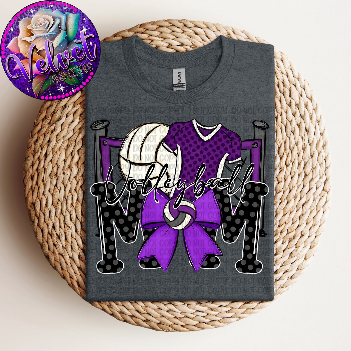 Volleyball Mom Purple