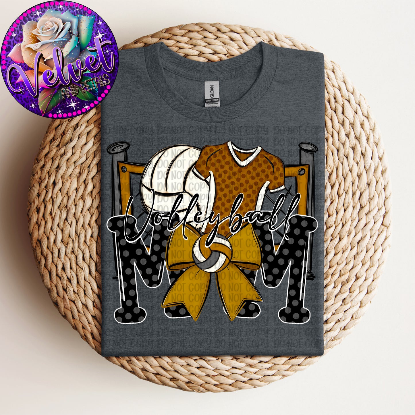 Volleyball Mom Gold