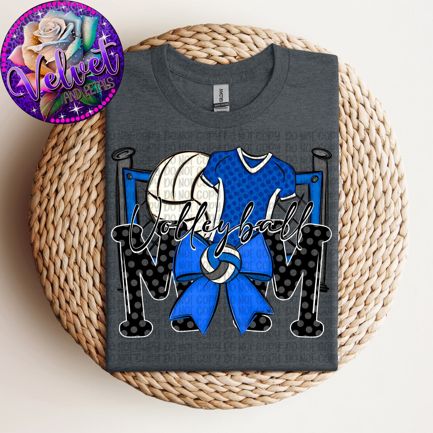 Volleyball Mom Blue