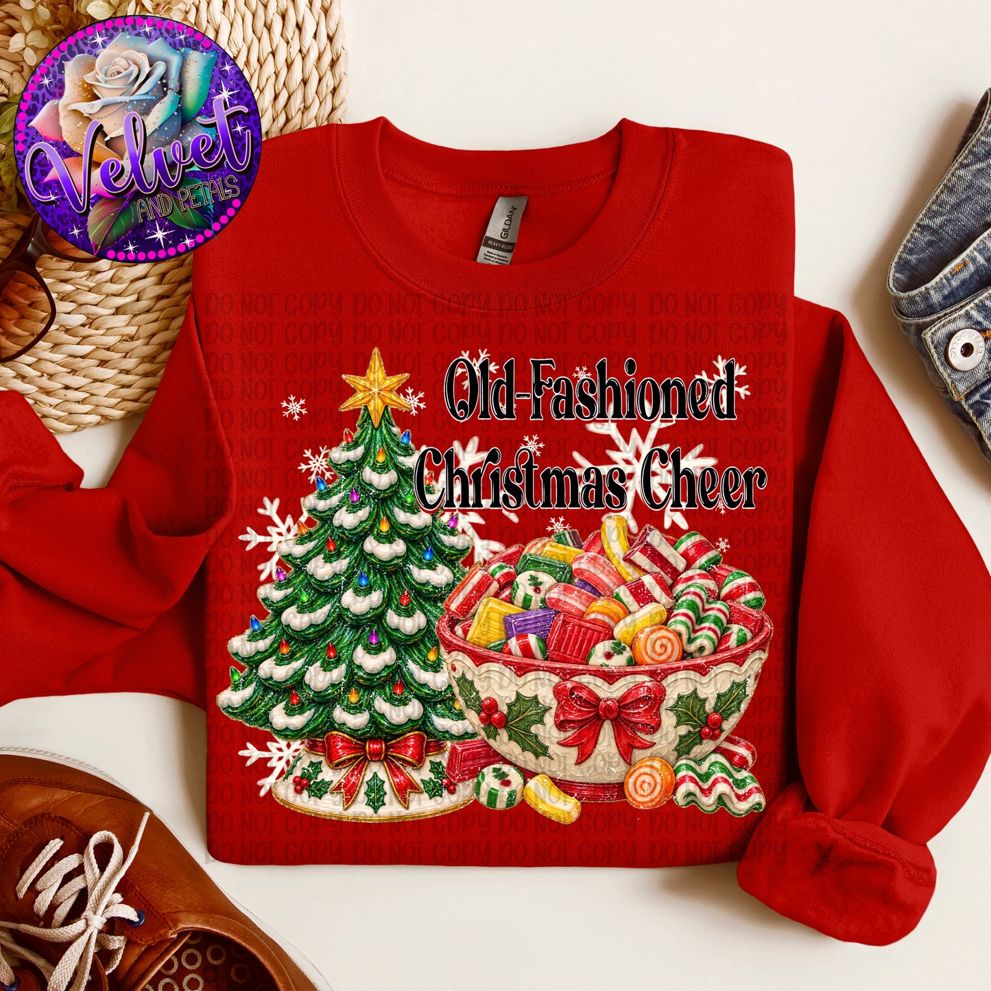 Old-Fashioned Christmas Cheer Black