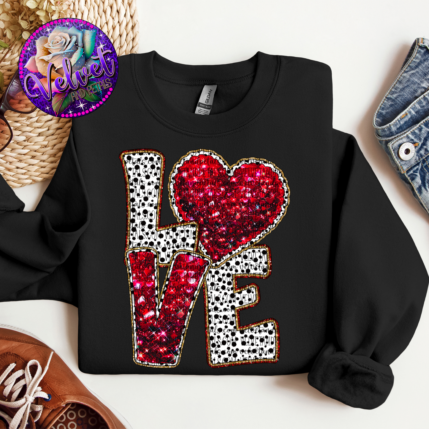 Love Glitter Heart