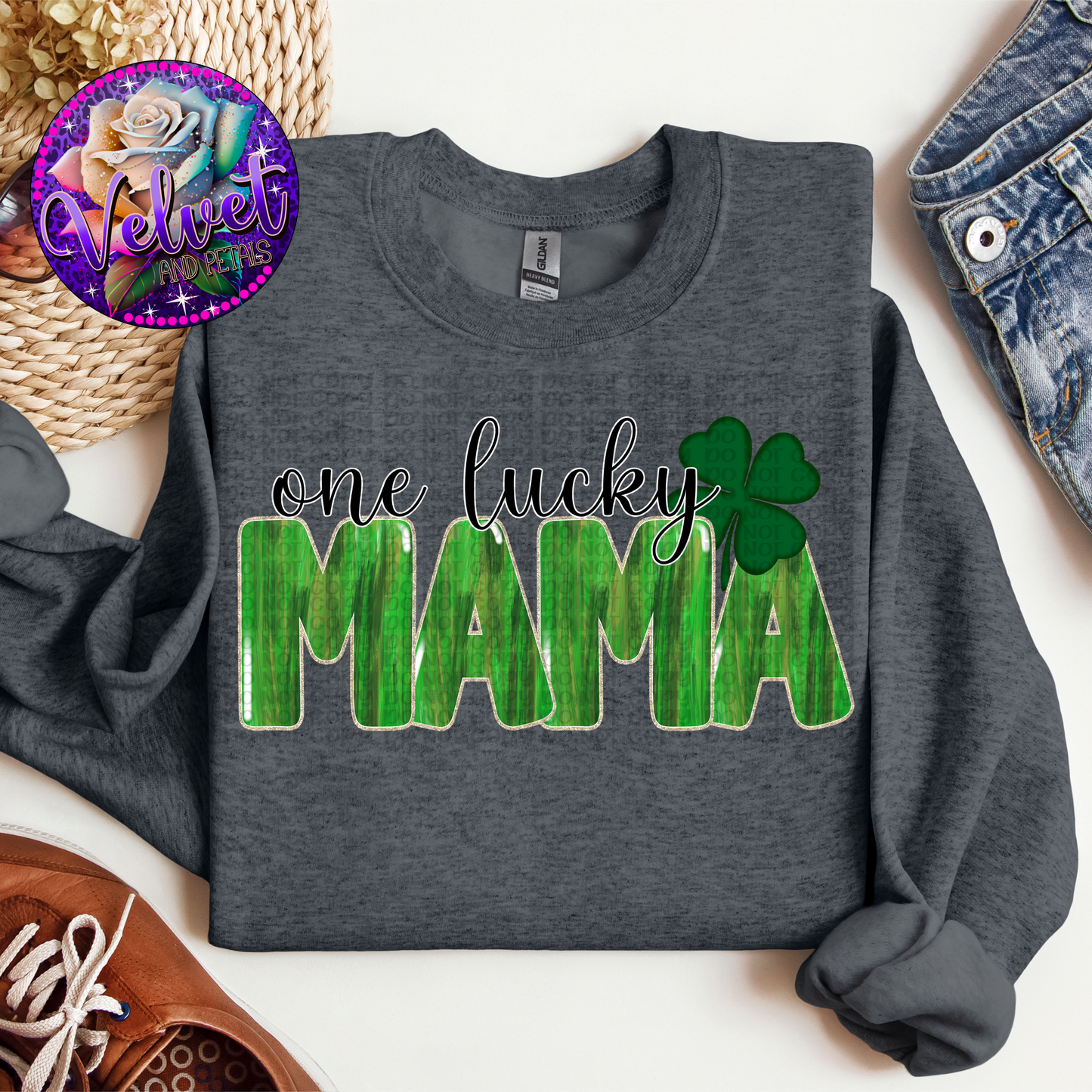 One Lucky Mama Paint Stroke