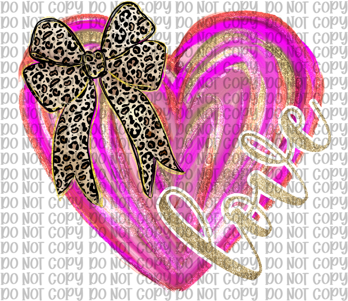Leopard Coquette Heart