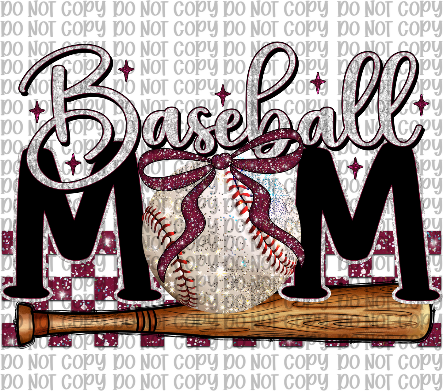 Baseball Mom Maroon