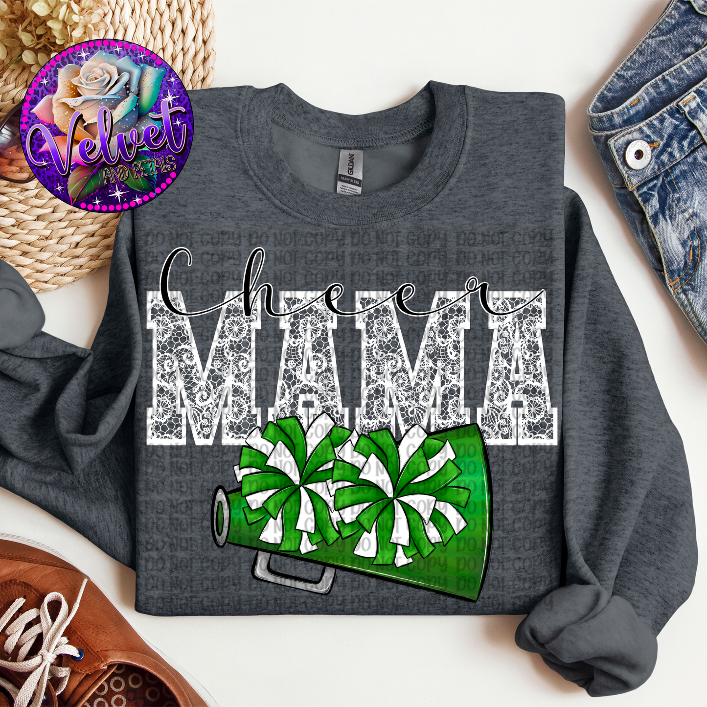 Green Cheer Mama Lace