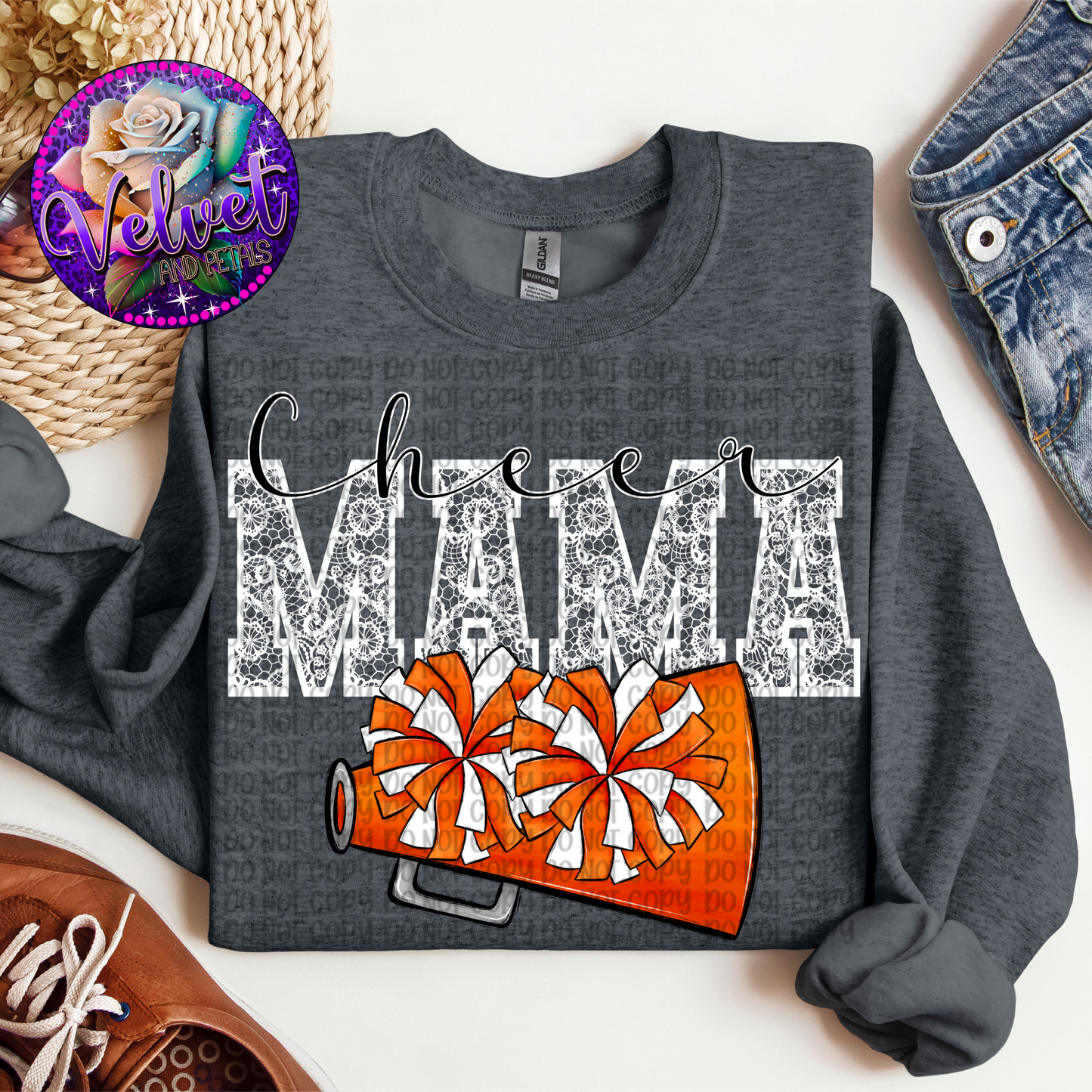 Orange Cheer Mama Lace