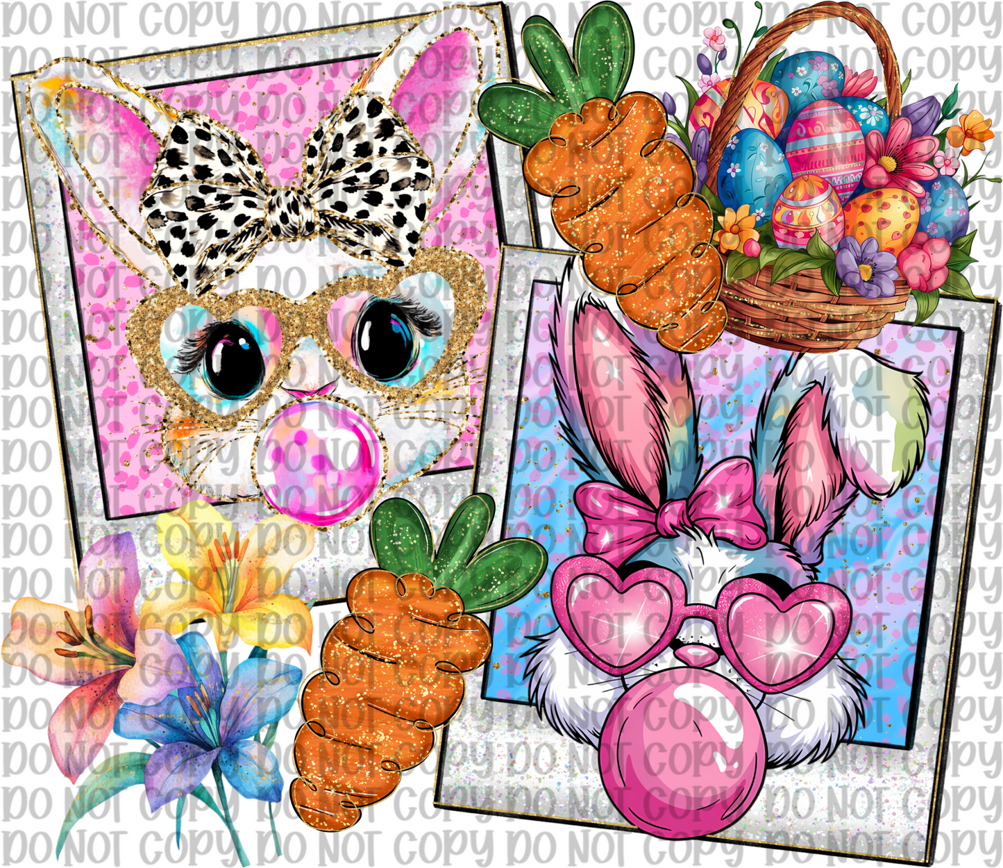 Coquette Bunny Polaroids