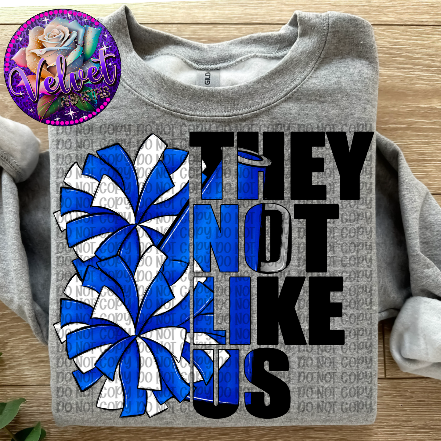 They Not Like Us Cheer Blue
