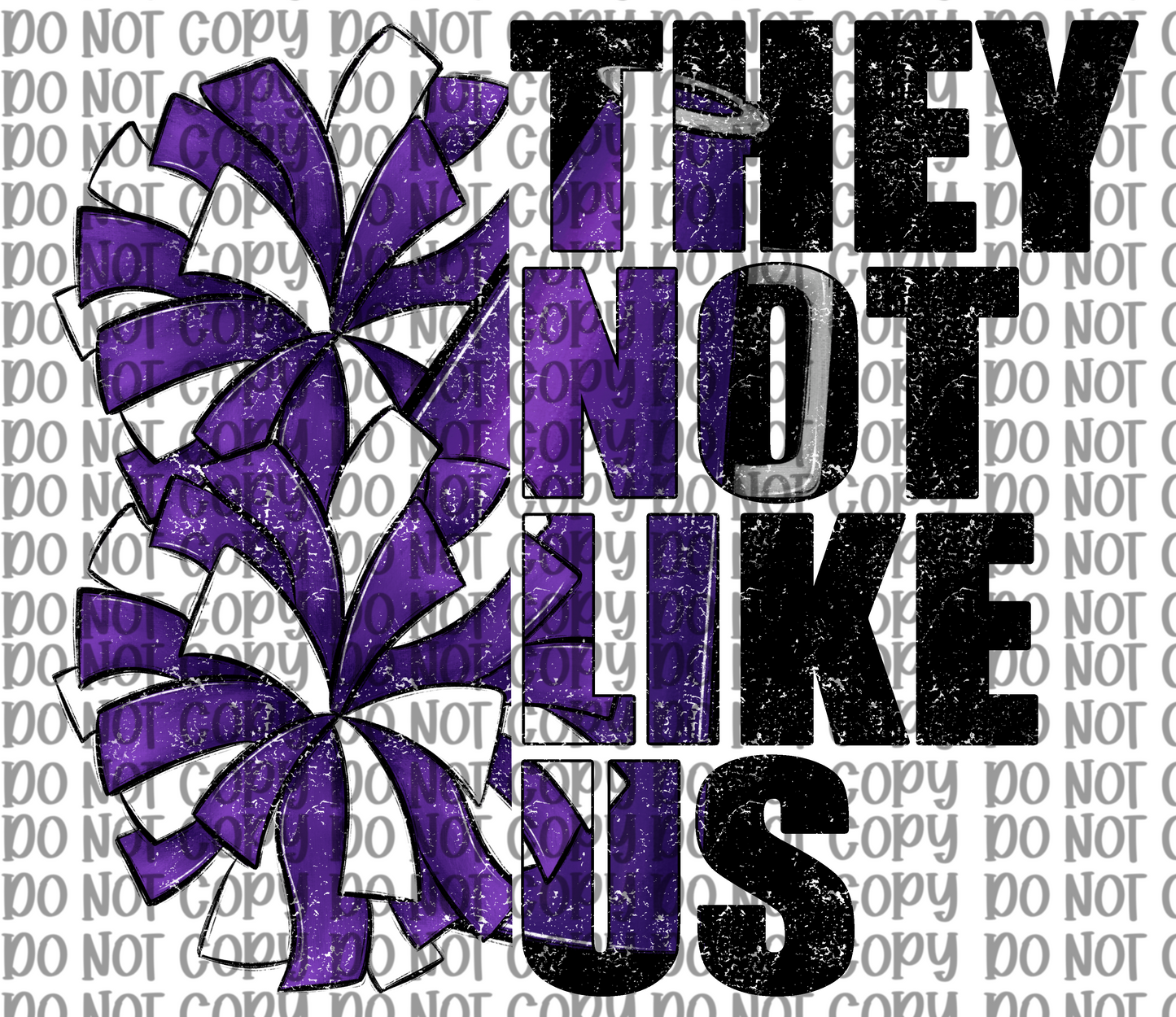 They Not Like Us Cheer Purple