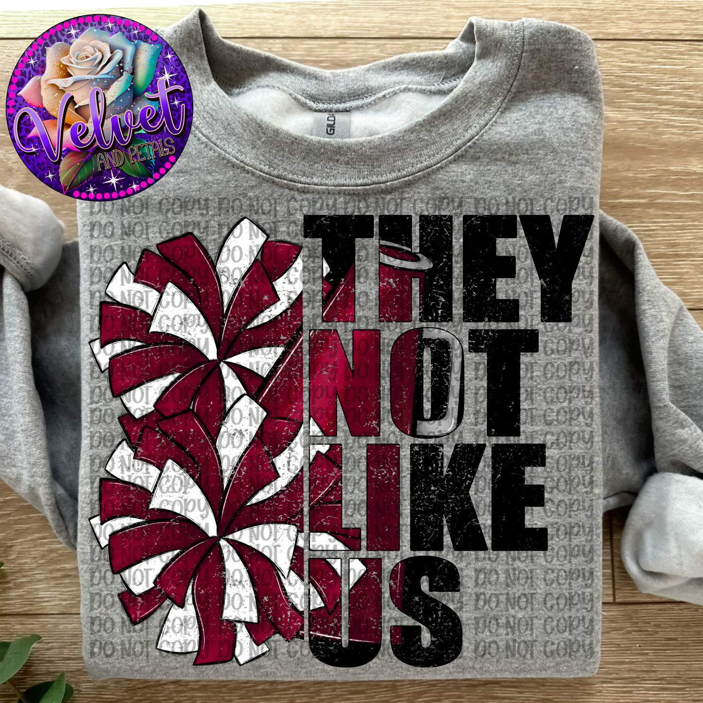 They Not Like Us Cheer Maroon