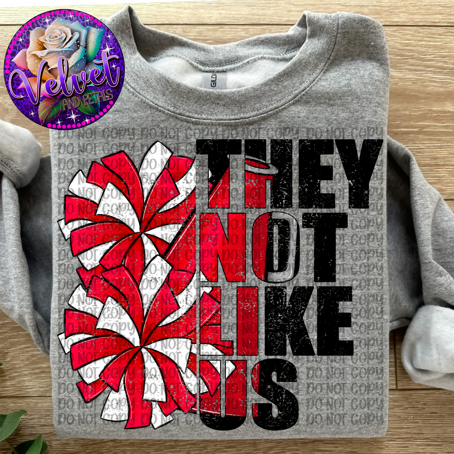 They Not Like Us Cheer Red