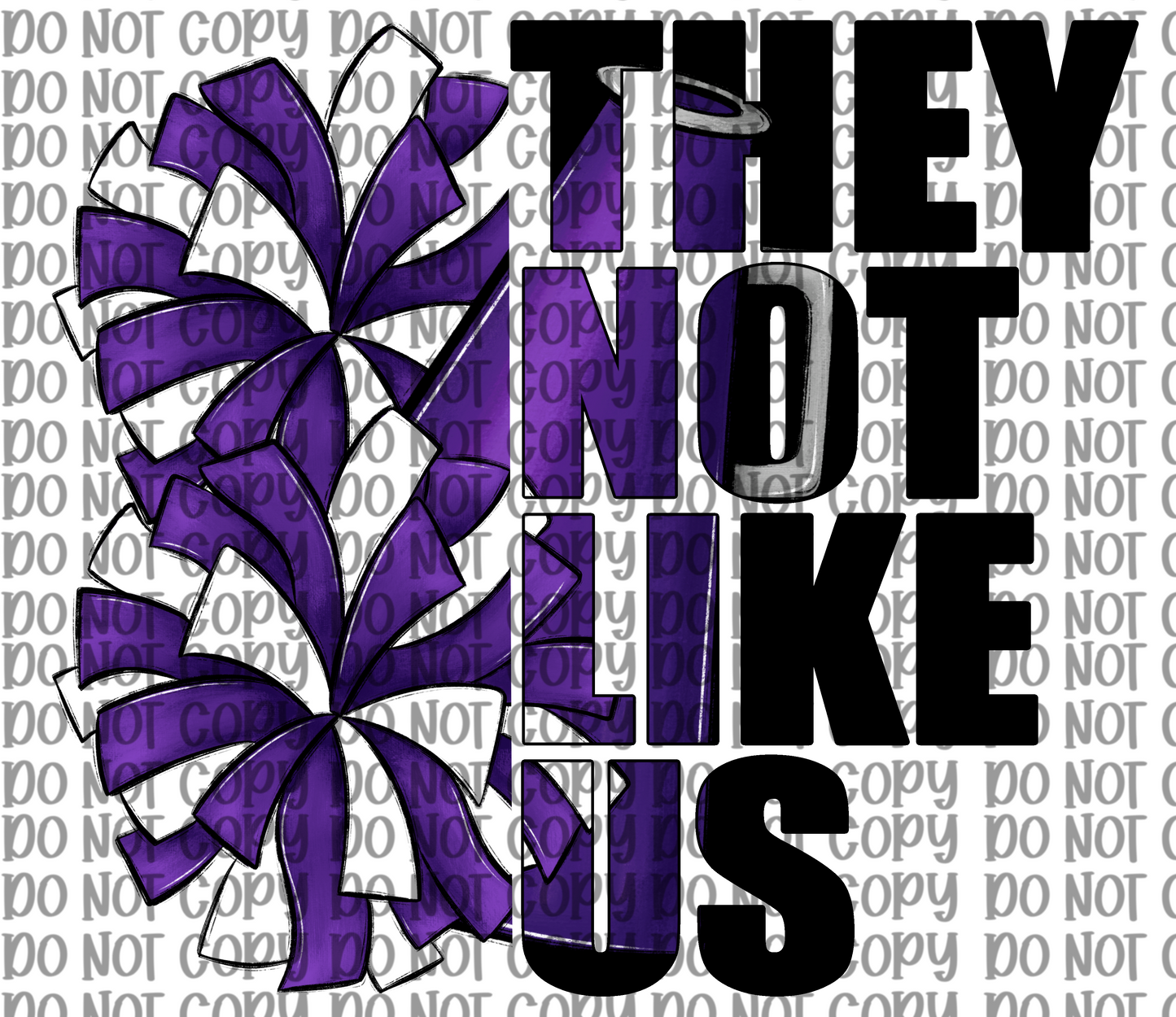 They Not Like Us Cheer Purple