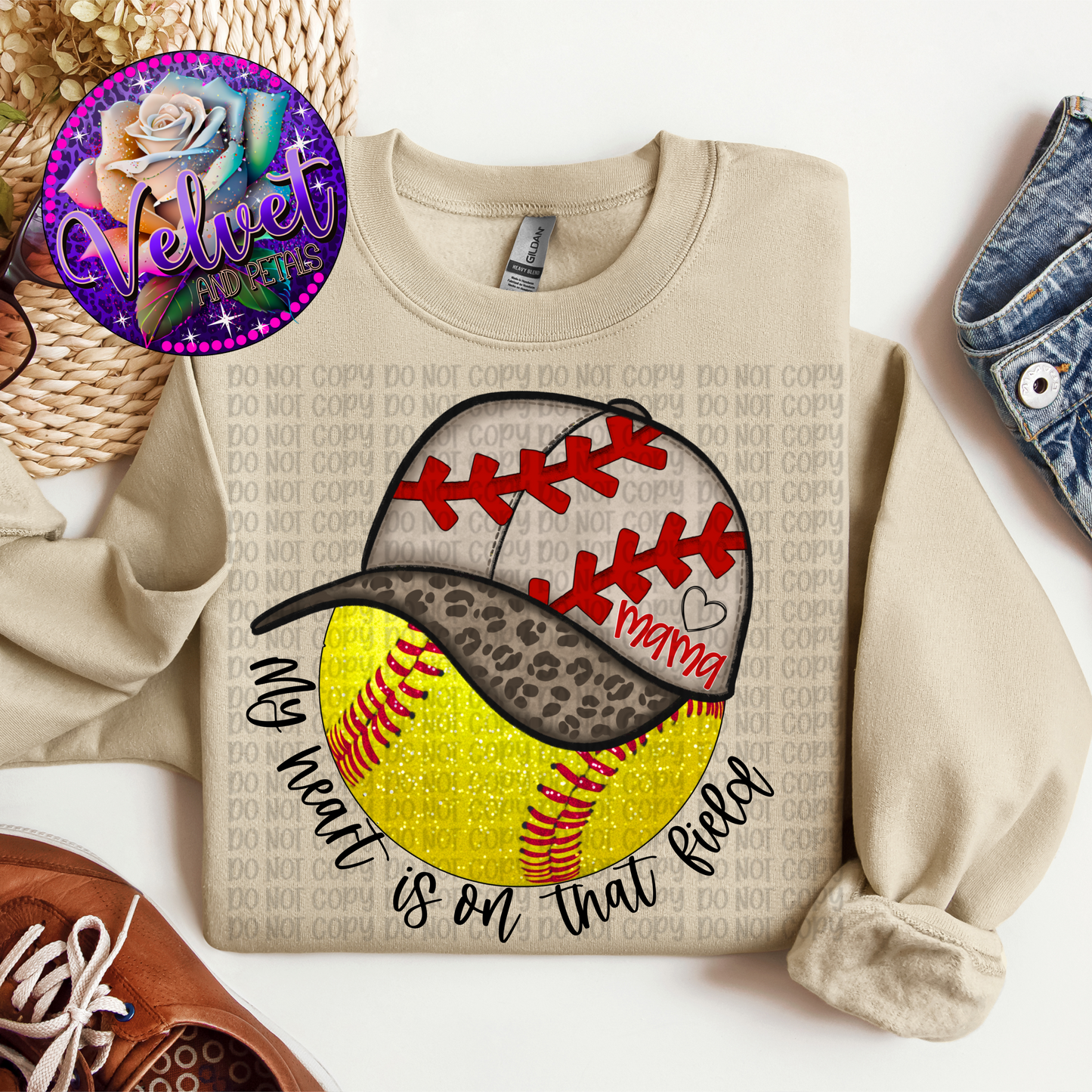 My Heart Is On That Field Softball