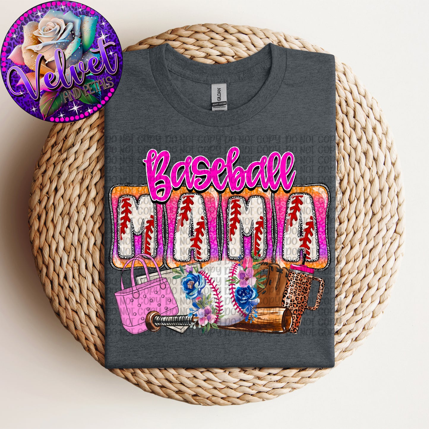 Pink Baseball Mama