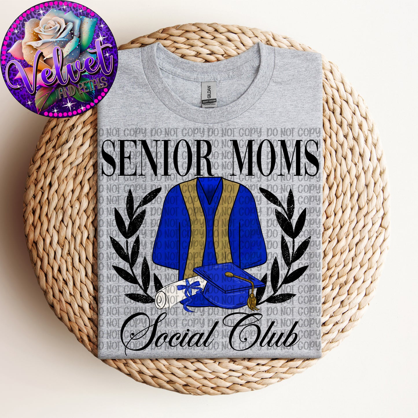 Senior Moms Social Club Blue