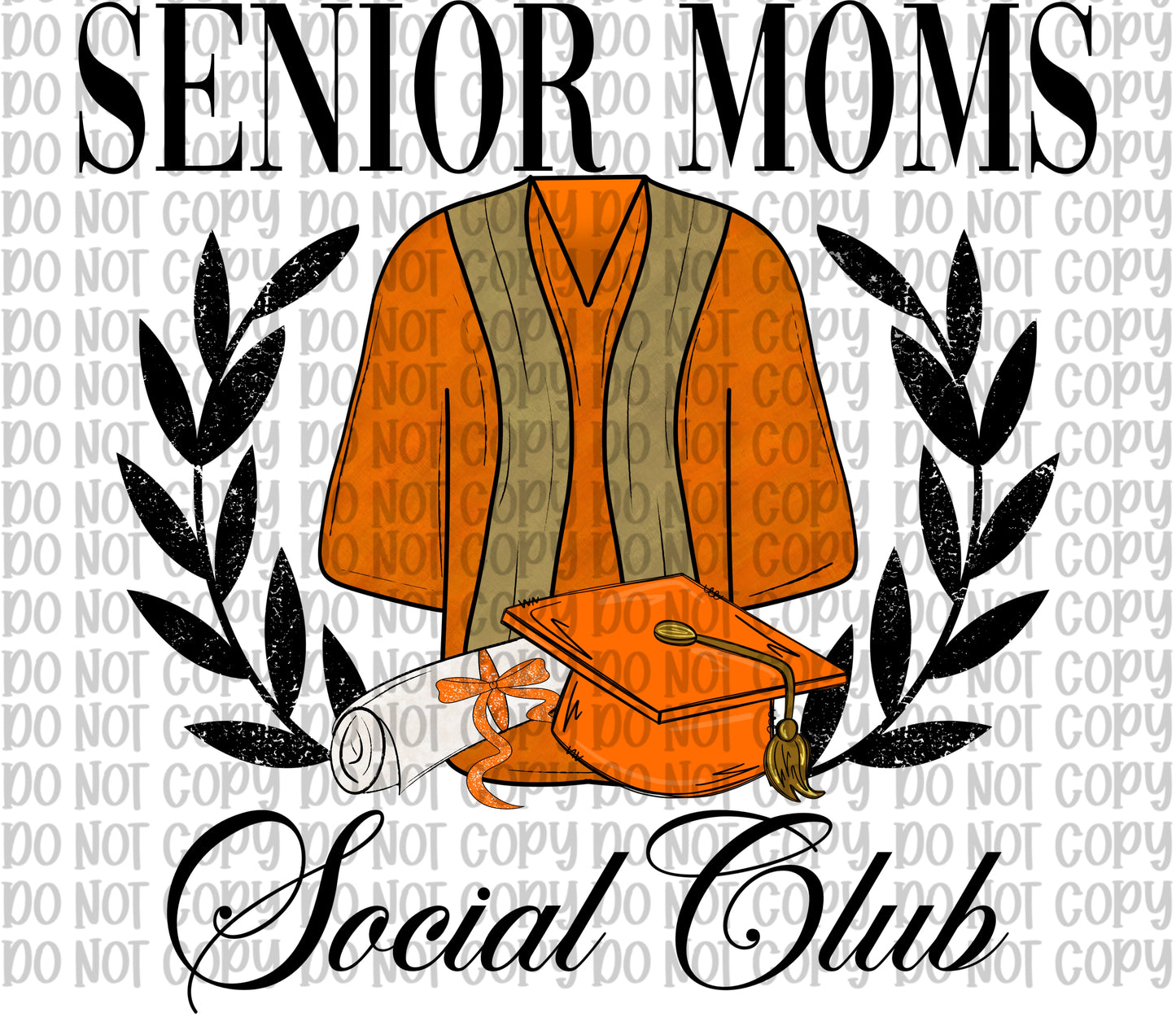 Senior Moms Social Club Orange