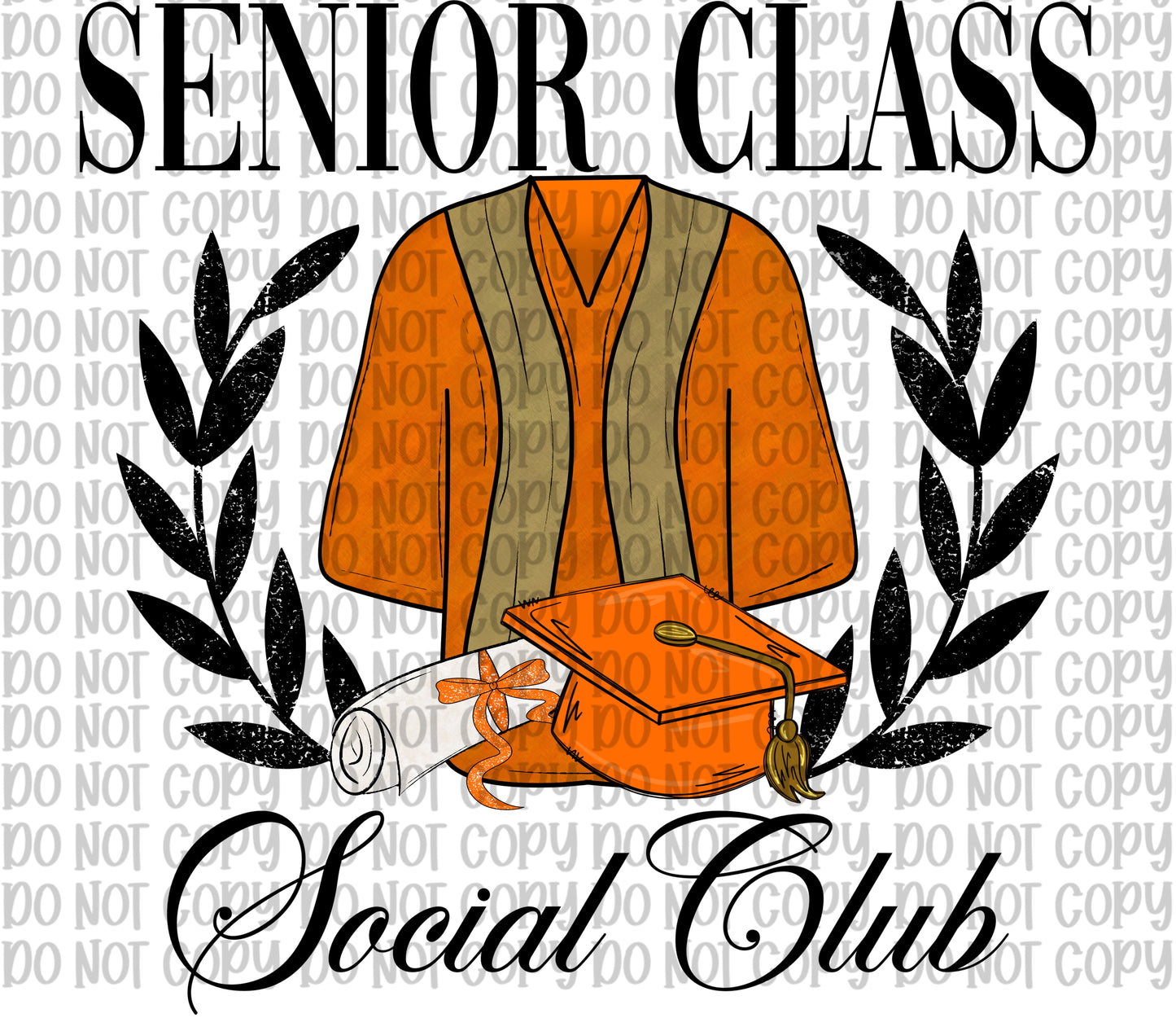 Senior Class Social Club Orange