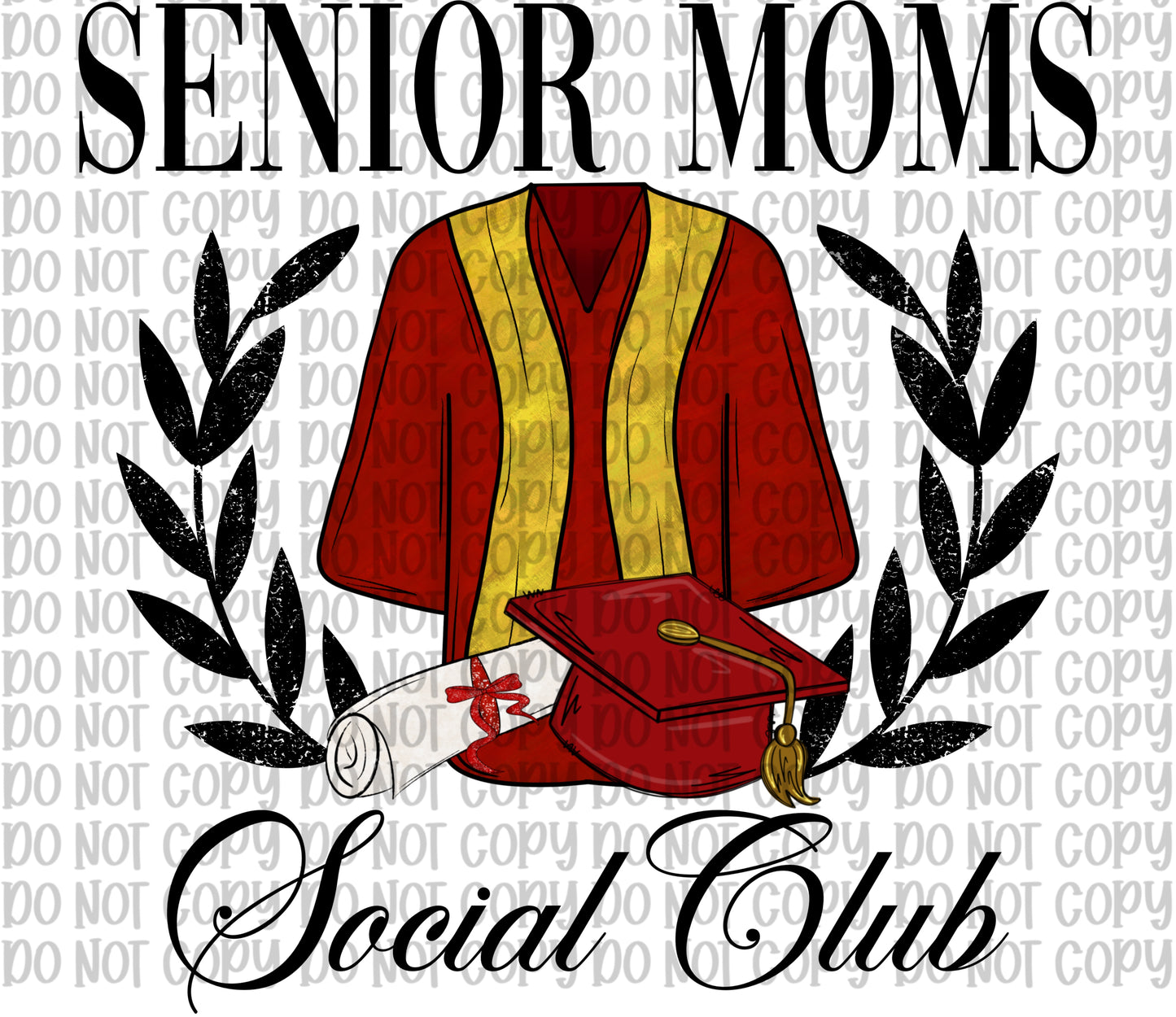 Senior Moms Social Club Red