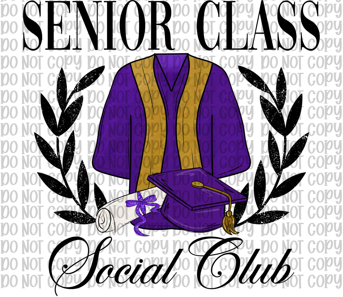 Senior Class Social Club Purple