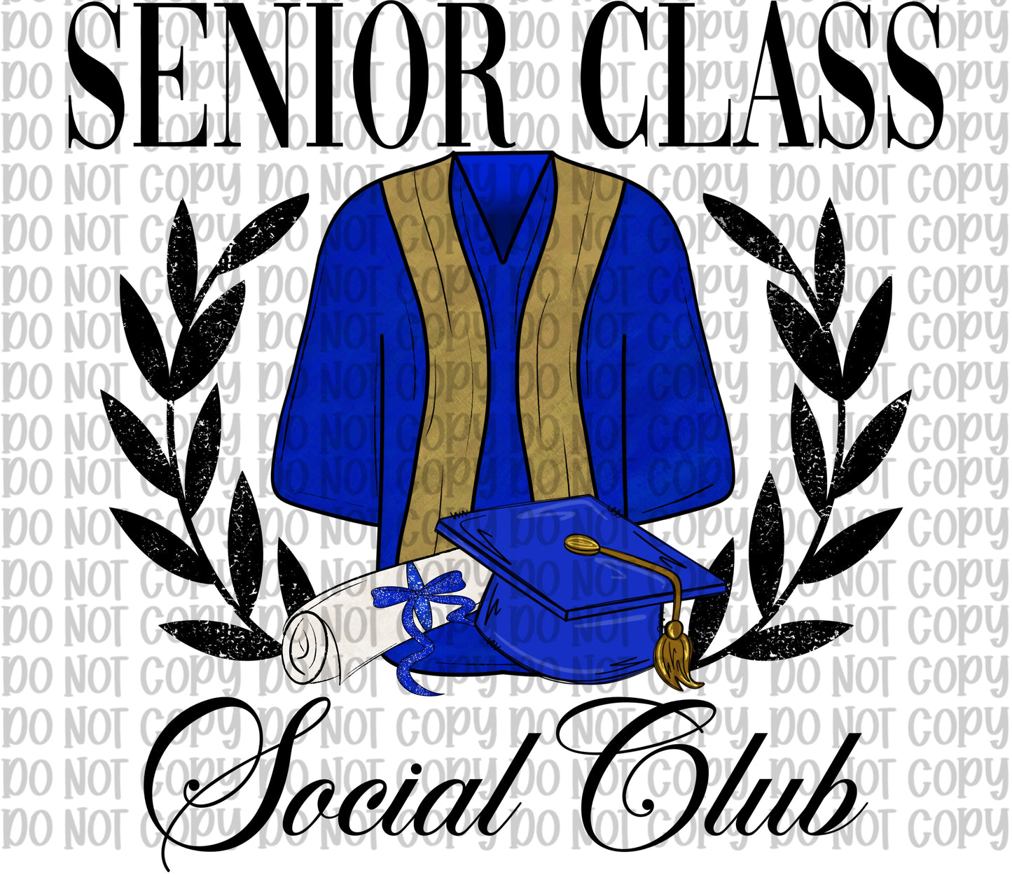 Senior Class Social Club Blue