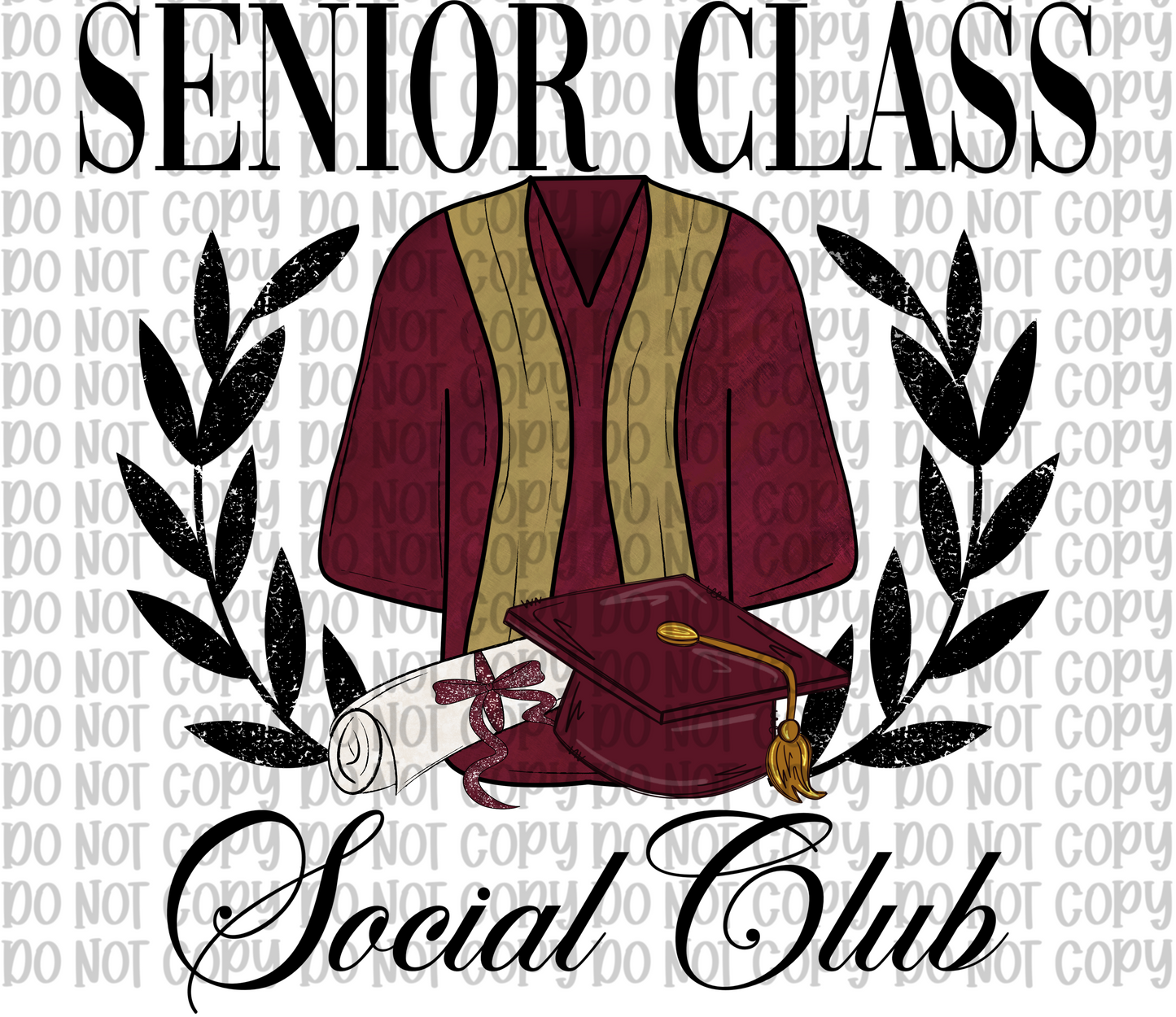 Senior Class Social Club Maroon