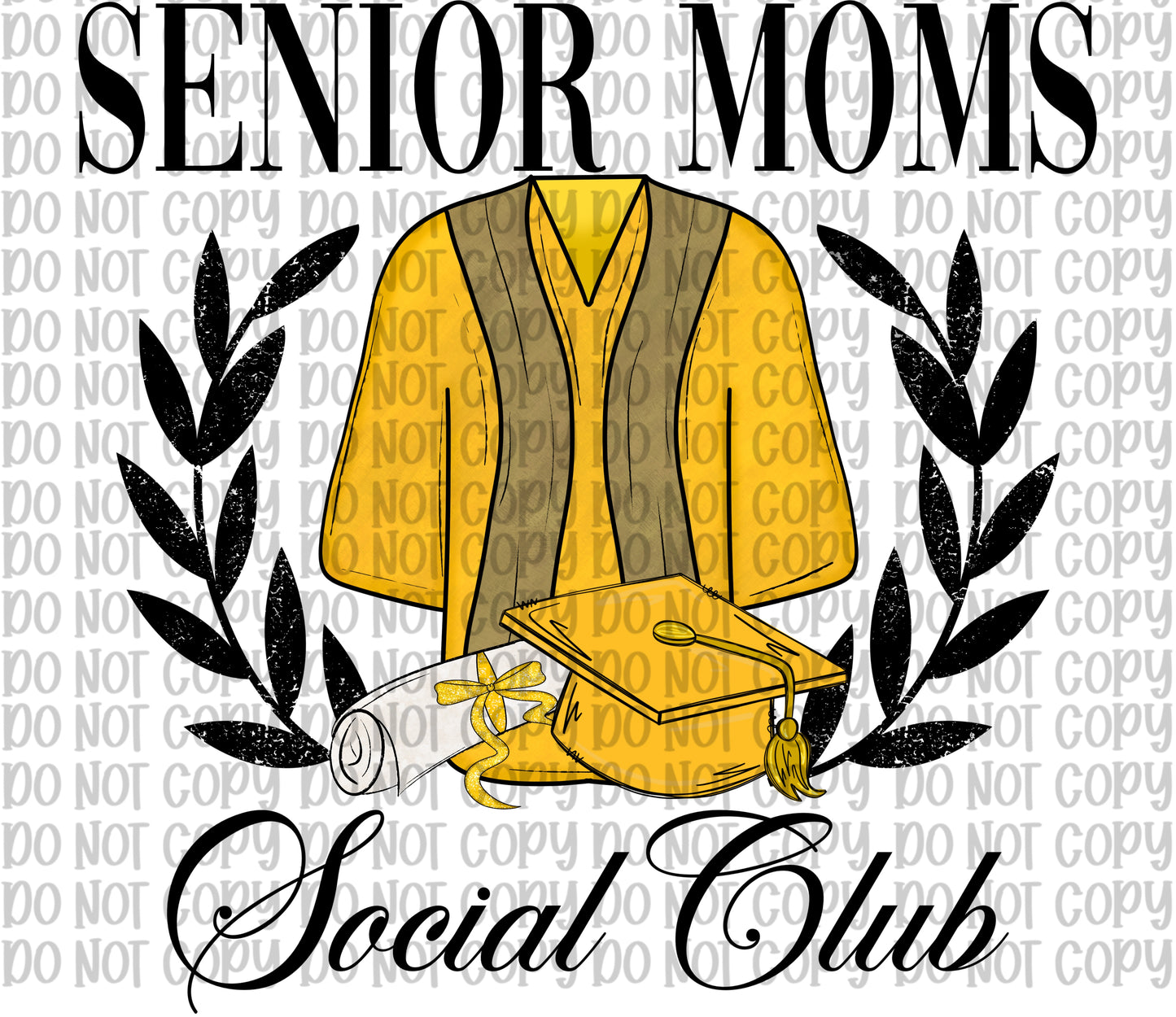 Senior Moms Social Club Yellow