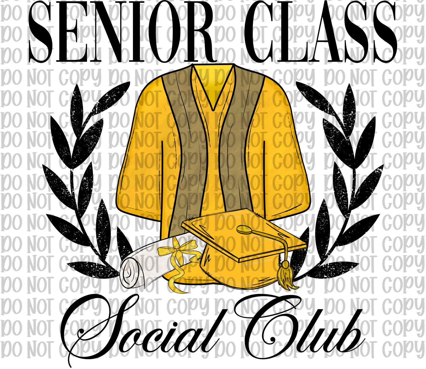 Senior Class Social Club Yellow
