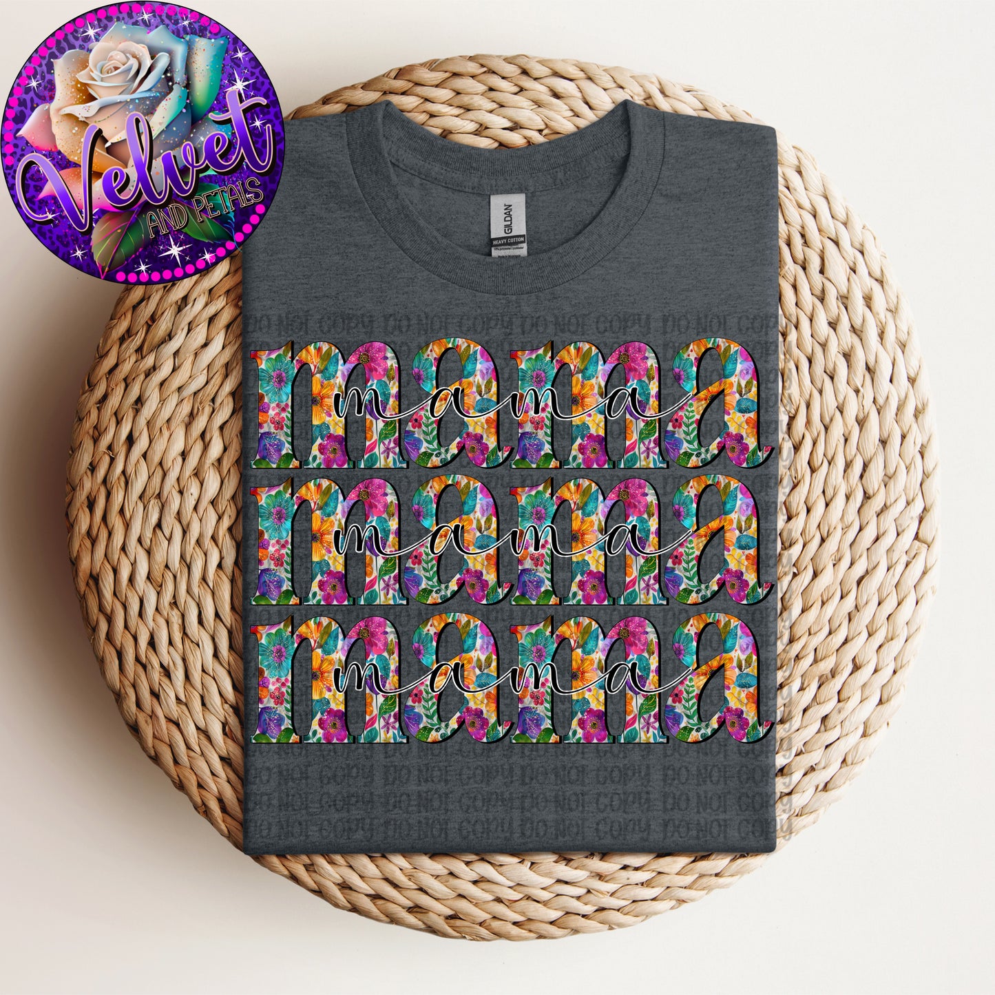 Stacked Floral Mama