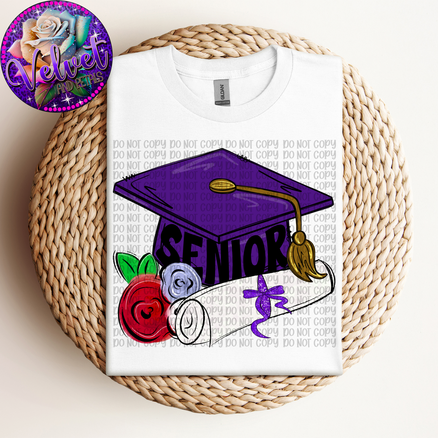 Purple Senior Cap