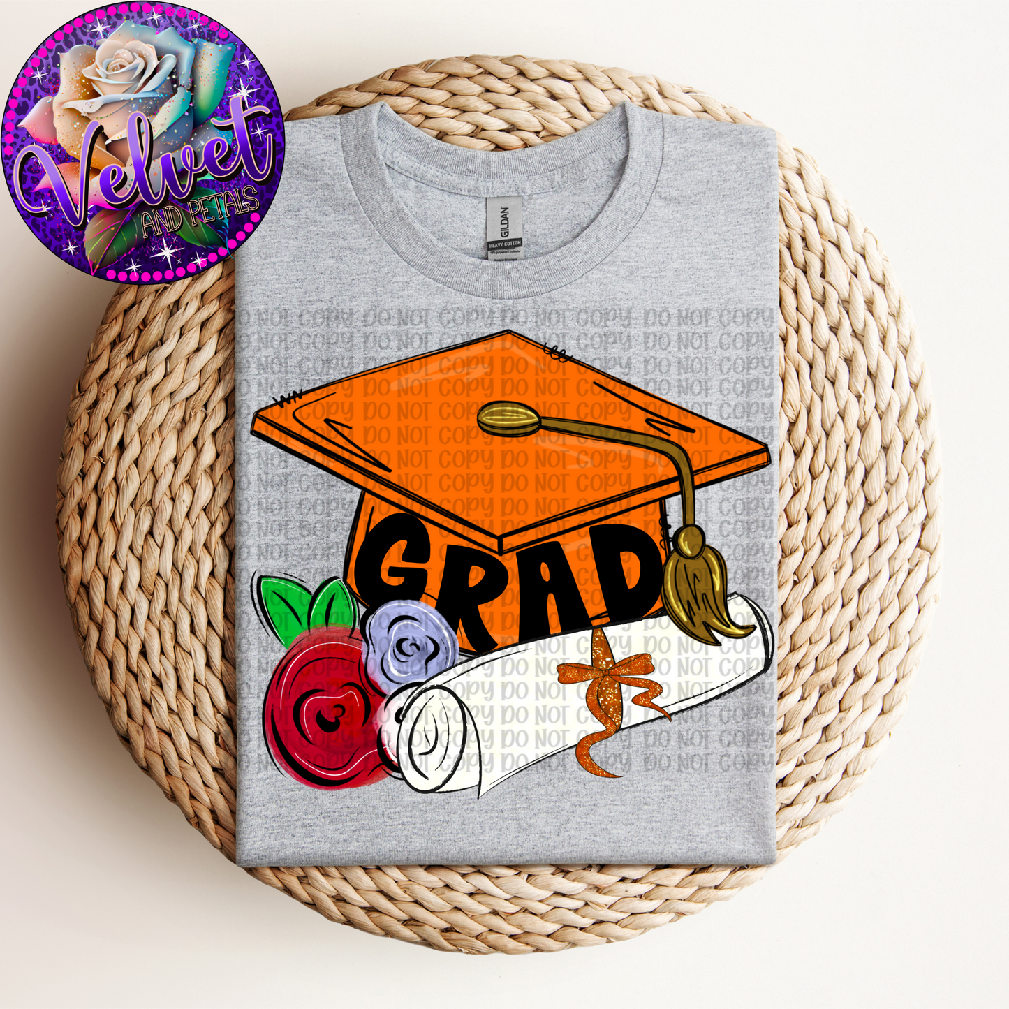 Orange Grad Cap