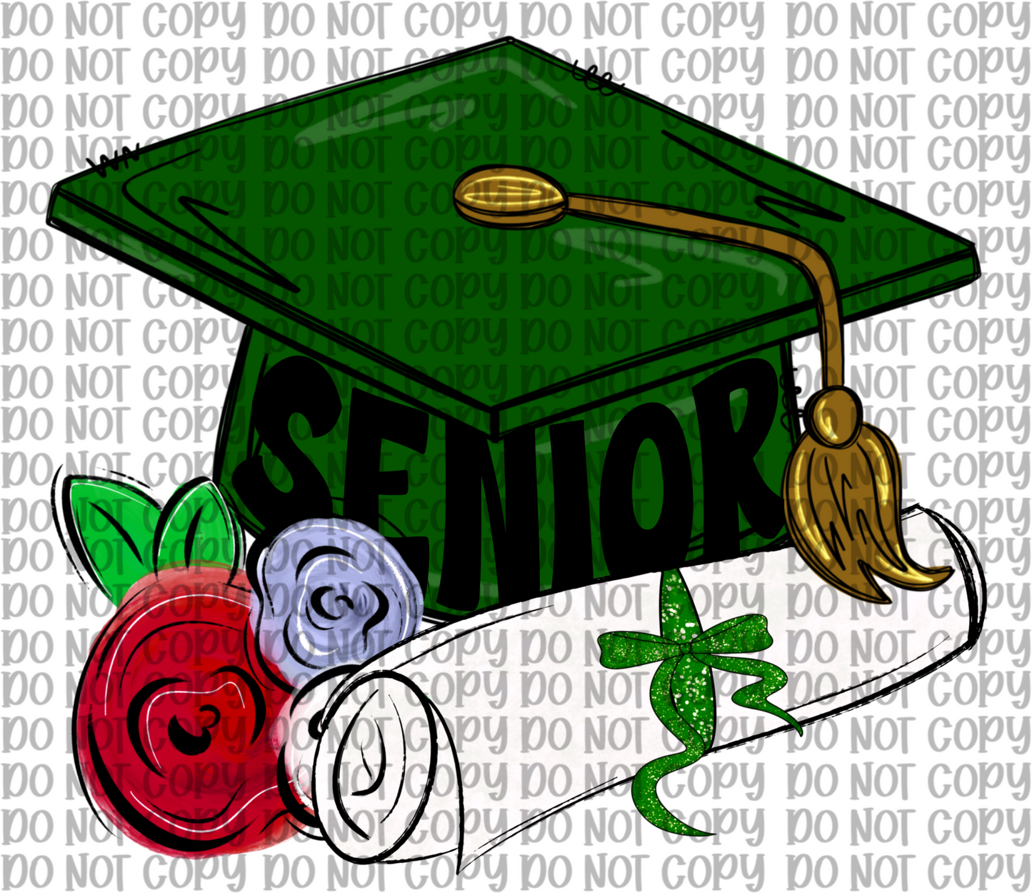 Green Senior Cap