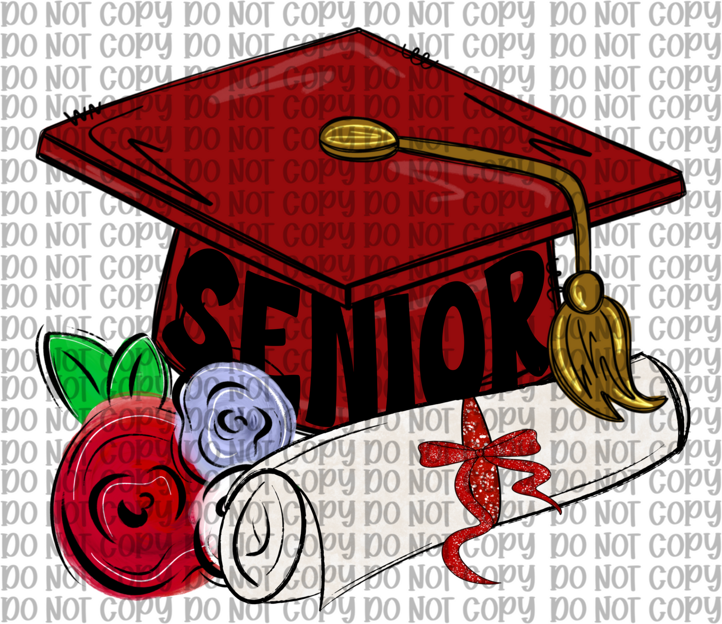 Red Senior Cap