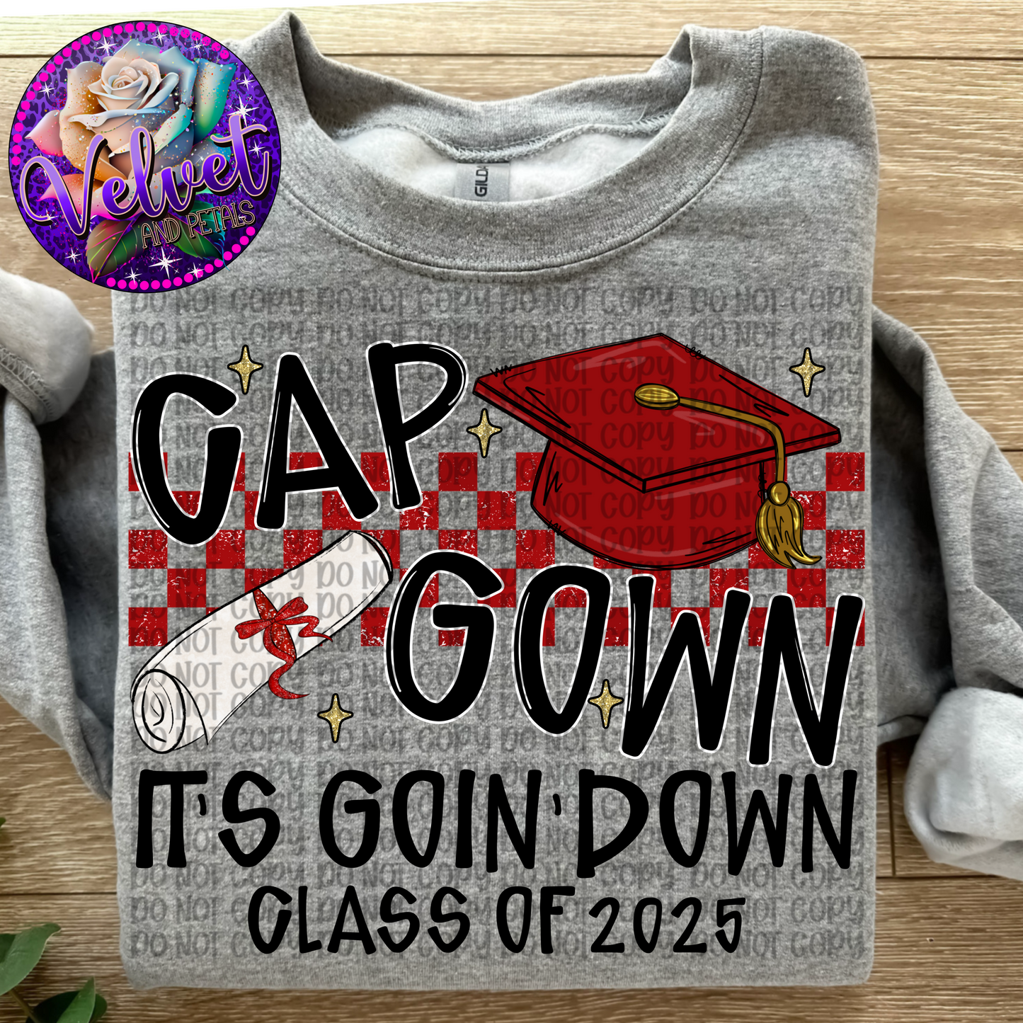 Cap Gown Red