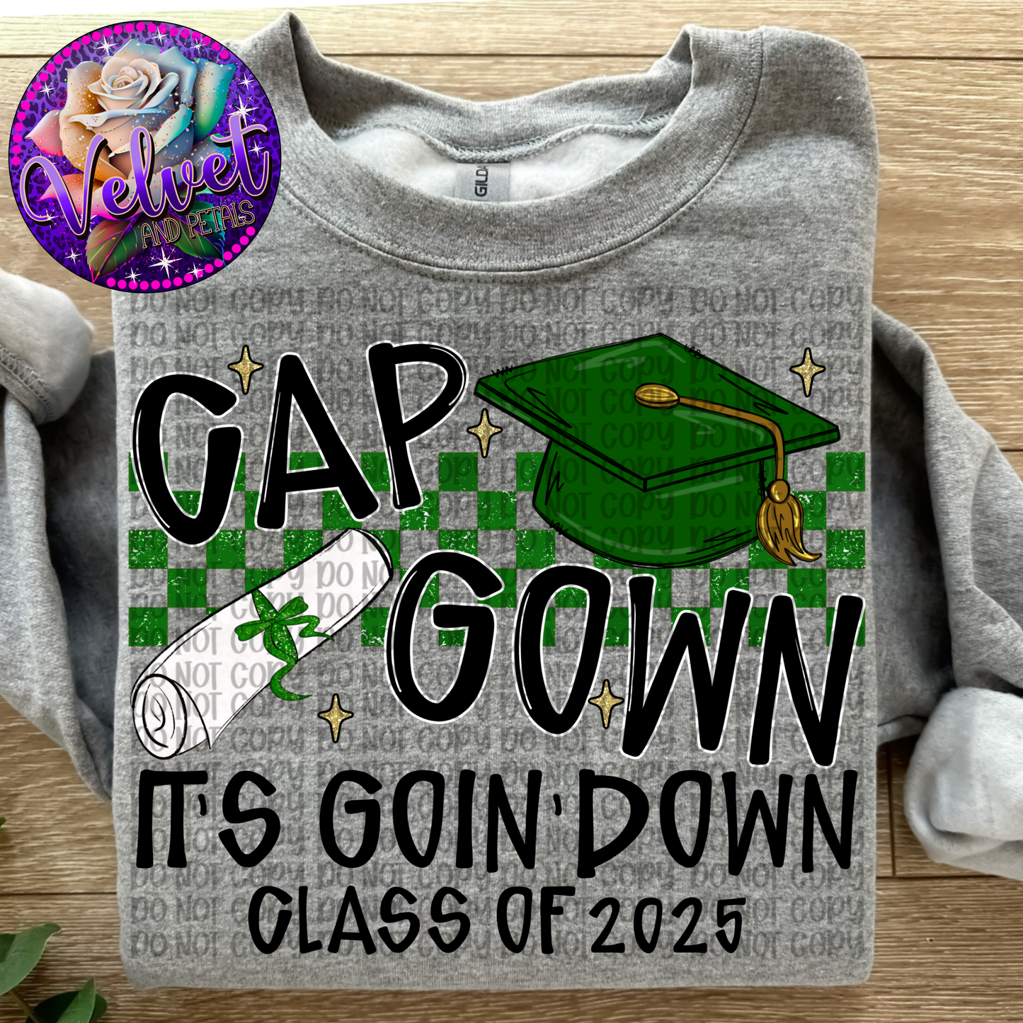 Cap Gown Green