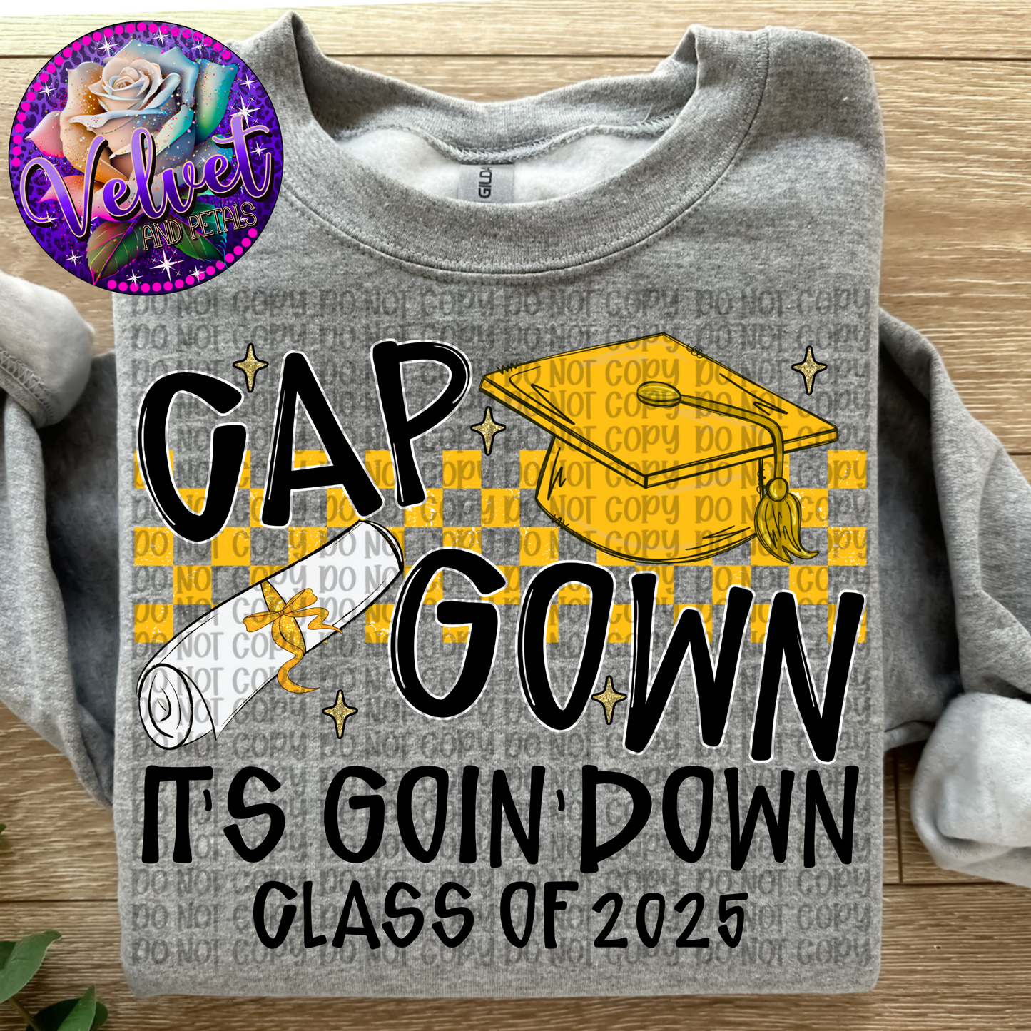 Cap Gown Yellow