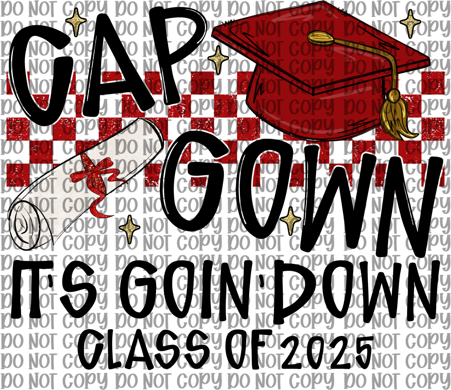 Cap Gown Red
