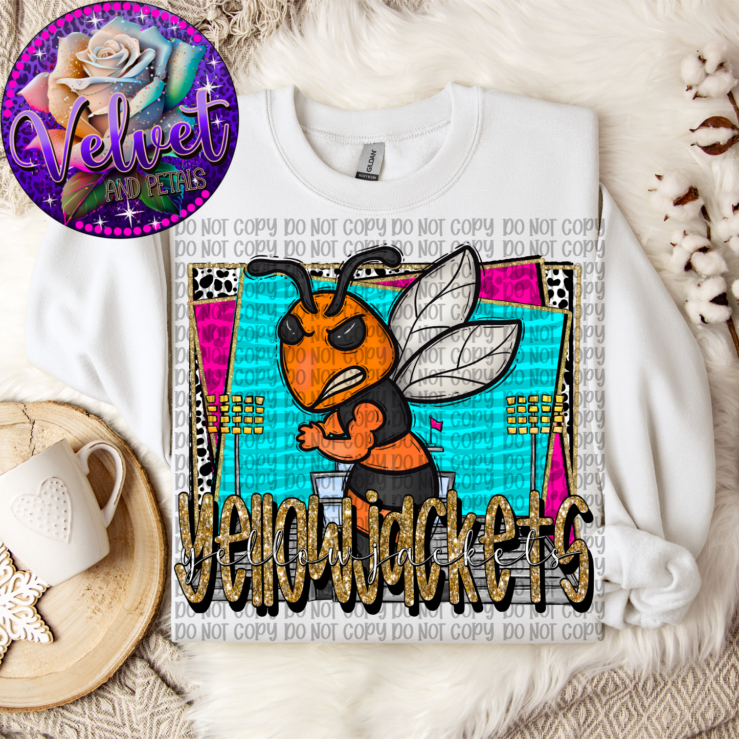 Yellowjackets Mascot Orange