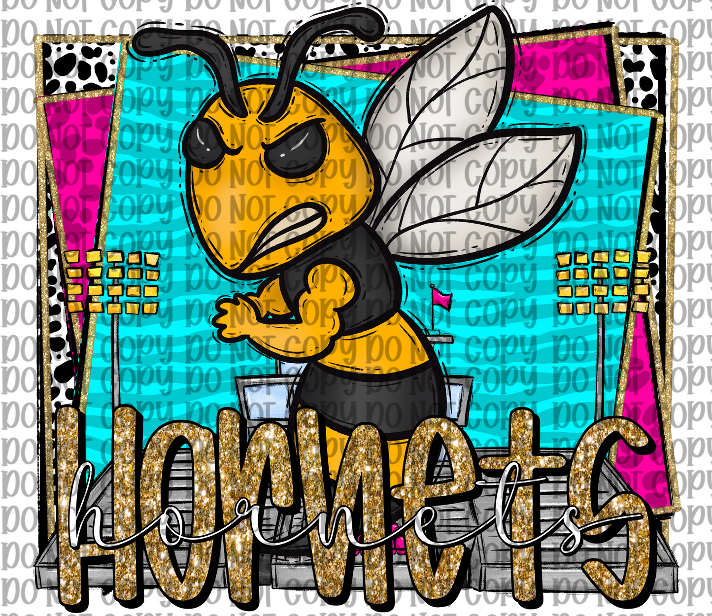 Hornets Mascot Yellow