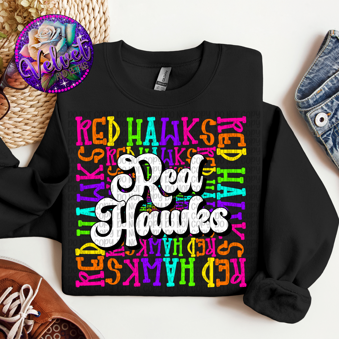 Neon Red Hawks