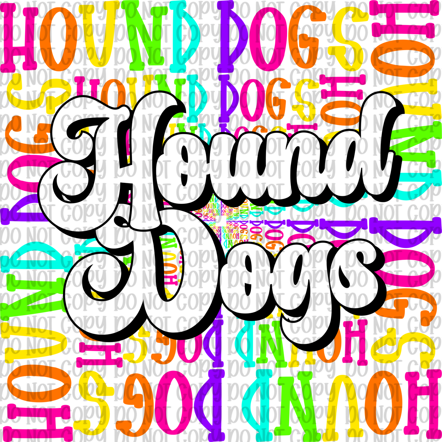 Neon Hound Dogs