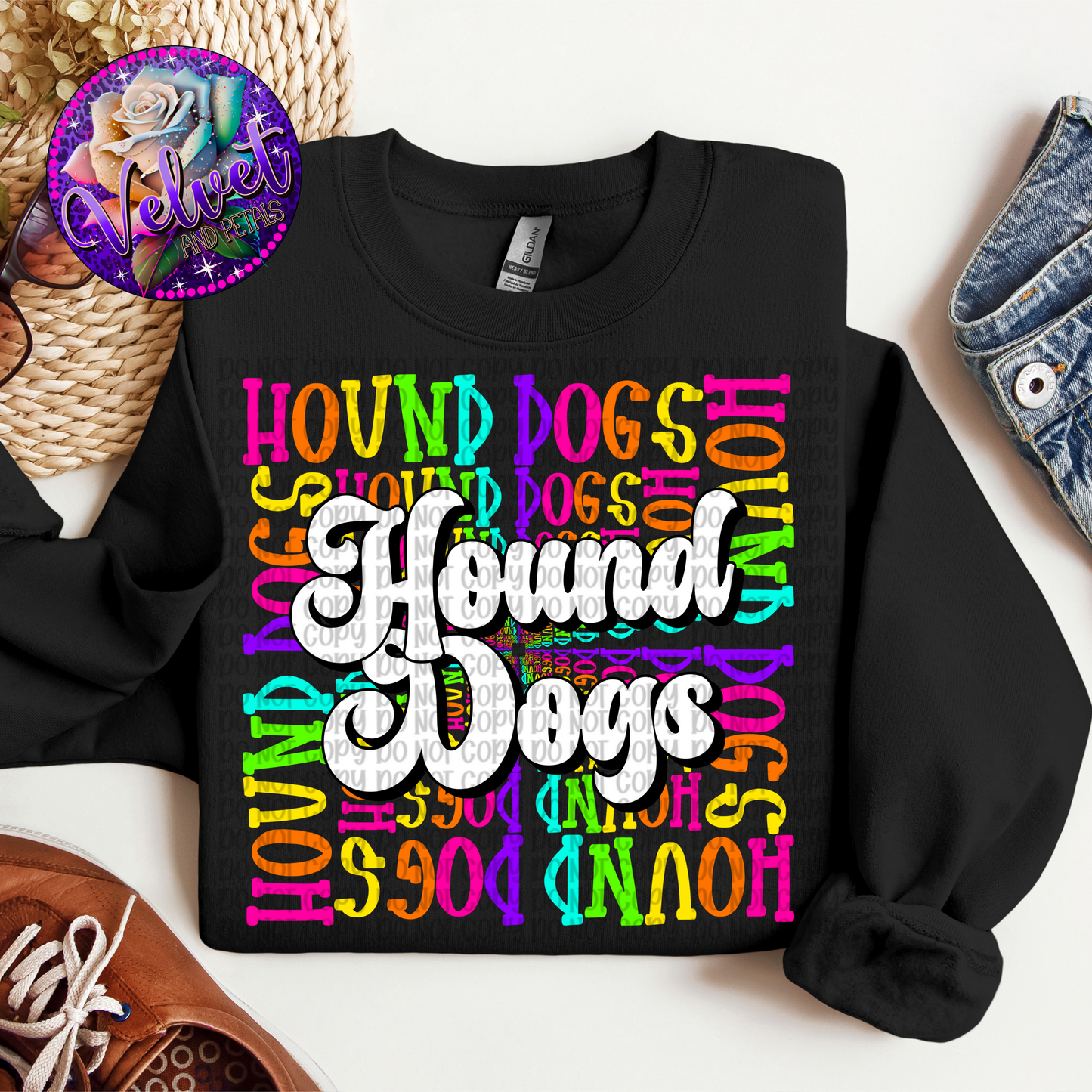 Neon Hound Dogs