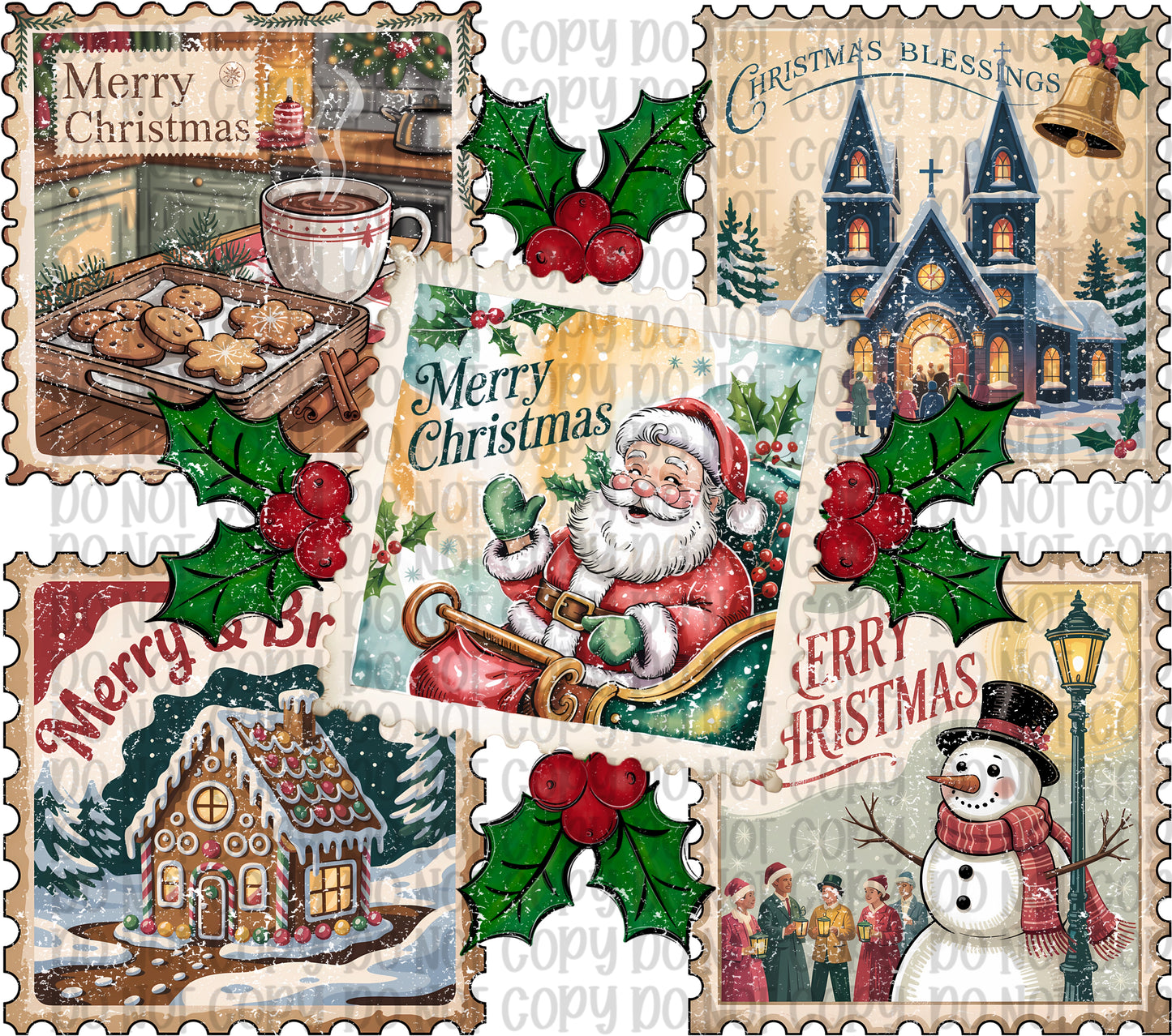 Vintage Christmas Stamps