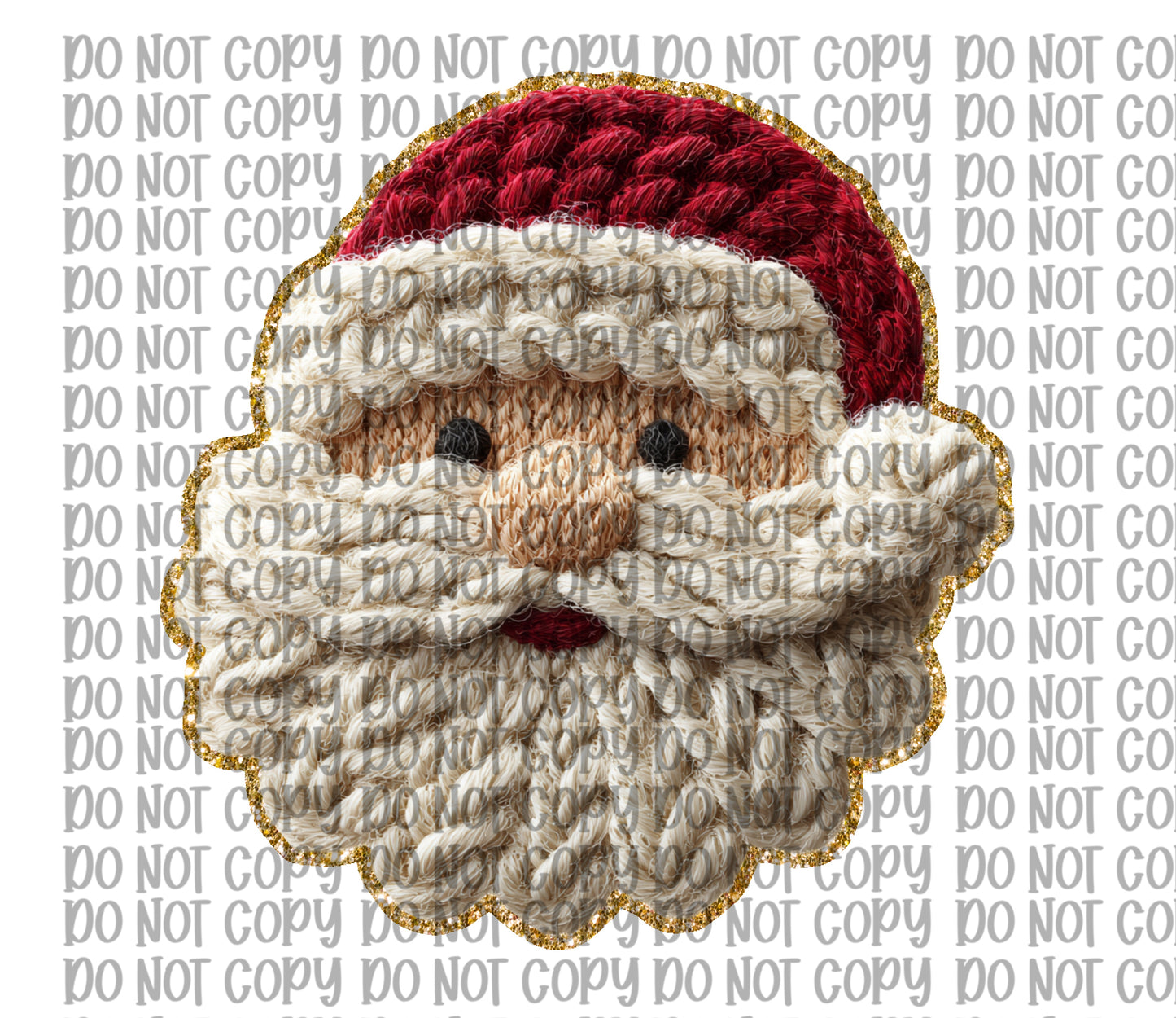 Faux Yarn Santa