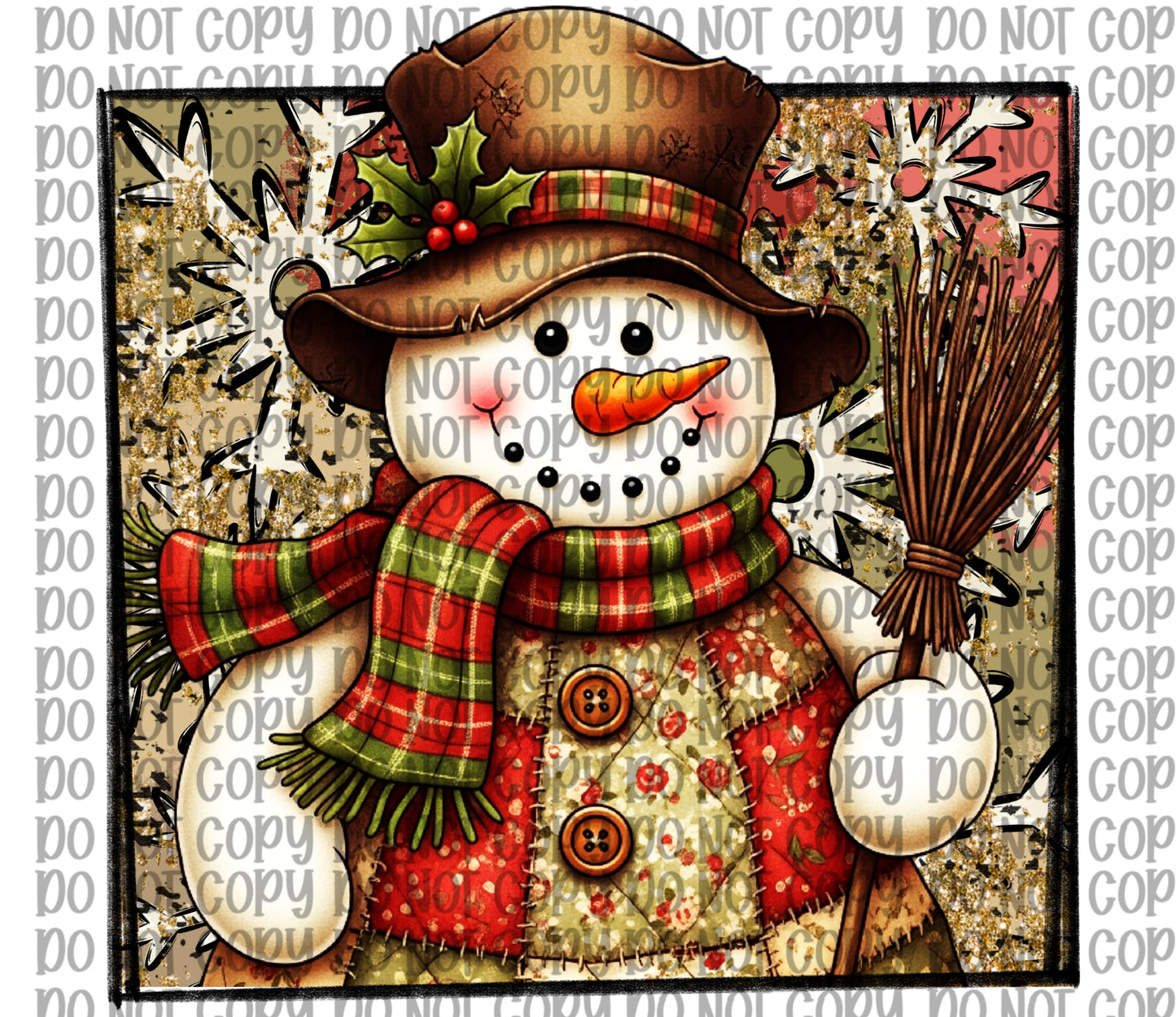 Patchwork Snowman