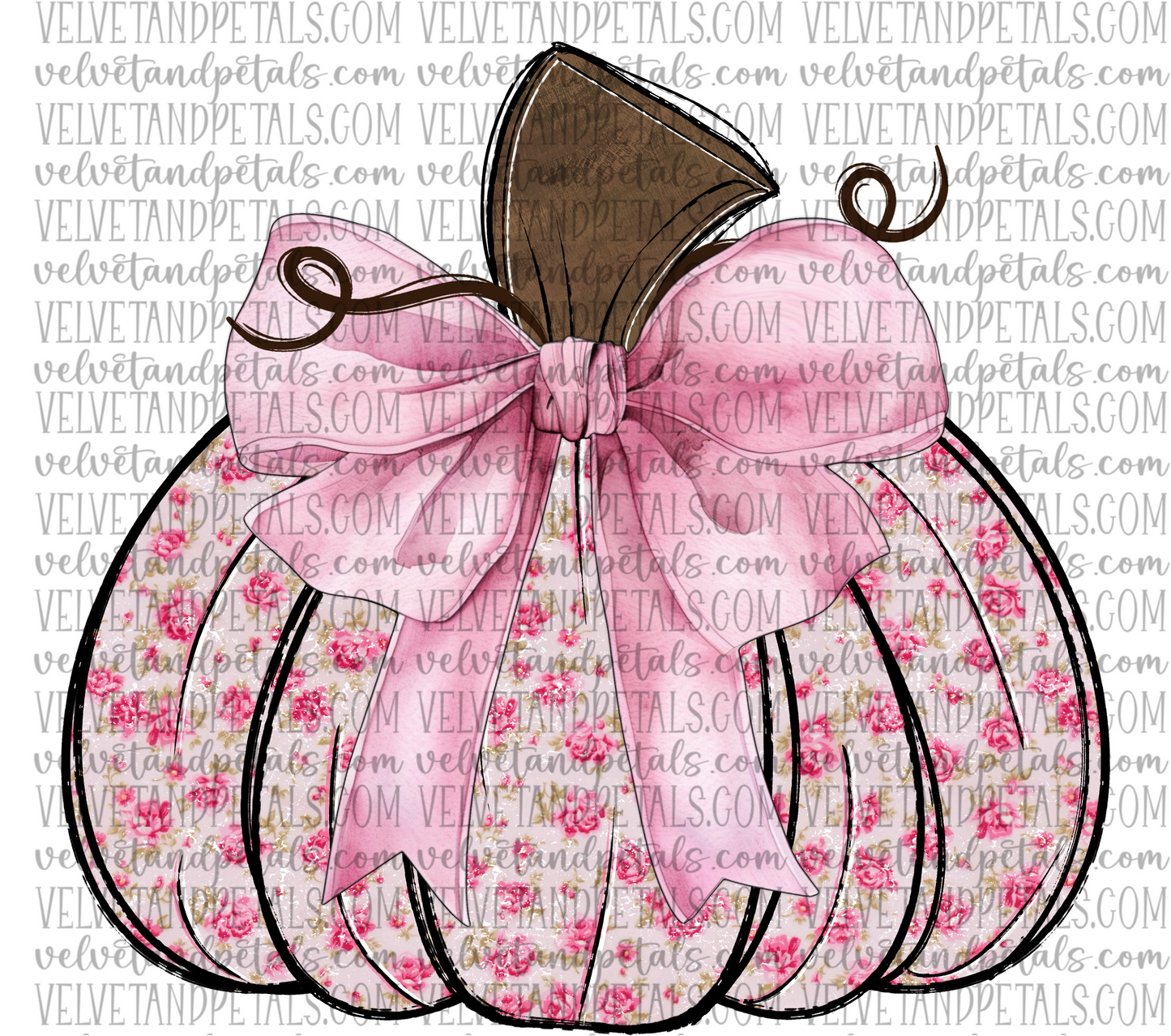 Vintage Pumpkin Pink Roses