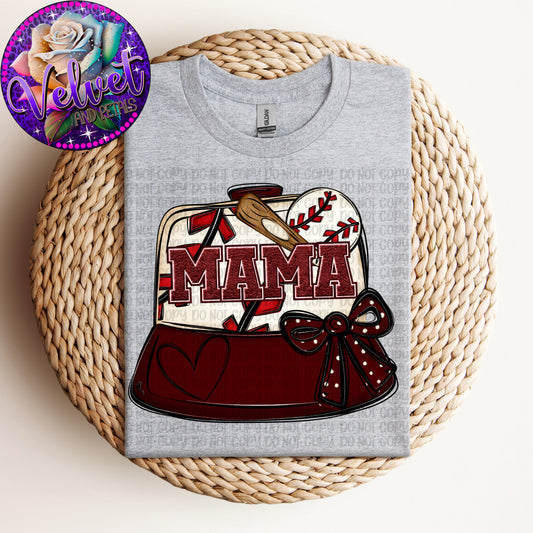 Baseball Mama Cap Maroon