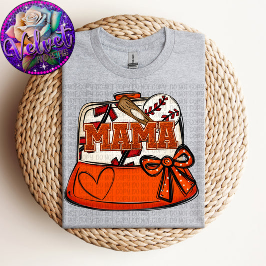 Baseball Mama Cap Orange