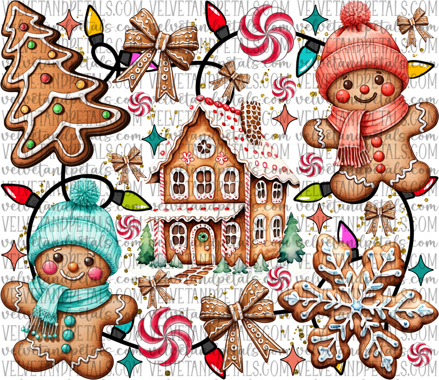 Gingerbread Cookie Collage