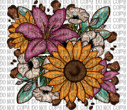 Leopard Floral Grunge